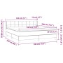 Cama box spring con colchón terciopelo negro 180x200 cm de vidaXL, Camas y somieres - Ref: Foro24-3130975, Precio: 526,71 €, ...