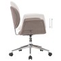 Drehbare Esszimmerstühle 2 Stück Taupe Grauer Stoff von vidaXL, Essstühle - Ref: Foro24-3054869, Preis: 296,80 €, Rabatt: %