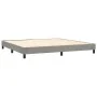 Box spring bed with light gray velvet mattress 200x200 cm by vidaXL, Beds and slatted bases - Ref: Foro24-3130979, Price: 537...