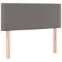 Box spring bed with gray synthetic leather mattress 100x200 cm by vidaXL, Beds and slatted bases - Ref: Foro24-3130707, Price...