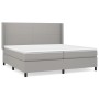 Boxspringbett mit hellgrauer Stoffmatratze 200x200 cm von vidaXL, Betten und Lattenroste - Ref: Foro24-3131297, Preis: 700,02...
