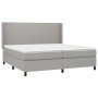 Boxspringbett mit hellgrauer Stoffmatratze 200x200 cm von vidaXL, Betten und Lattenroste - Ref: Foro24-3131297, Preis: 700,02...