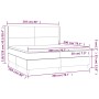 Boxspringbett mit hellgrauer Stoffmatratze 200x200 cm von vidaXL, Betten und Lattenroste - Ref: Foro24-3131297, Preis: 700,02...