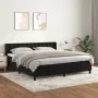 Box spring bed with black velvet mattress 180x200 cm by vidaXL, Beds and slatted bases - Ref: Foro24-3131215, Price: 519,76 €...
