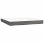 Box spring bed with gray synthetic leather mattress 180x200 cm by vidaXL, Beds and slatted bases - Ref: Foro24-3130677, Price...