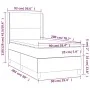 Box spring bed with light gray fabric mattress 90x200 cm by vidaXL, Beds and slatted bases - Ref: Foro24-3131241, Price: 334,...
