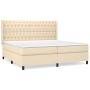 Boxspringbett mit cremefarbener Stoffmatratze 200x200 cm von vidaXL, Betten und Lattenroste - Ref: Foro24-3131702, Preis: 648...