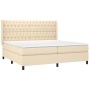 Boxspringbett mit cremefarbener Stoffmatratze 200x200 cm von vidaXL, Betten und Lattenroste - Ref: Foro24-3131702, Preis: 648...