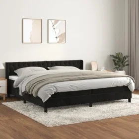 Boxspringbett mit schwarzer Samtmatratze 200x200 cm von vidaXL, Betten und Lattenroste - Ref: Foro24-3131161, Preis: 597,51 €...