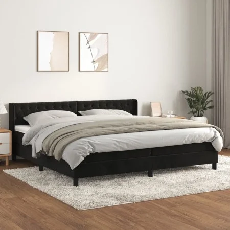 Boxspringbett mit schwarzer Samtmatratze 200x200 cm von vidaXL, Betten und Lattenroste - Ref: Foro24-3131161, Preis: 596,64 €...