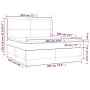 Box spring bed with light gray fabric mattress 180x200 cm by vidaXL, Beds and slatted bases - Ref: Foro24-3131289, Price: 592...