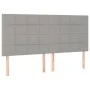 Box spring bed with light gray fabric mattress 180x200 cm by vidaXL, Beds and slatted bases - Ref: Foro24-3131449, Price: 595...