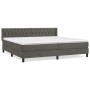 Boxspringbett mit dunkelgrauer Samtmatratze 200x200 cm von vidaXL, Betten und Lattenroste - Ref: Foro24-3131160, Preis: 576,6...