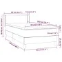 Box spring bed with light gray velvet mattress 80x200 cm by vidaXL, Beds and slatted bases - Ref: Foro24-3130865, Price: 283,...