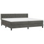 Boxspringbett mit dunkelgrauer Samtmatratze 200x200 cm von vidaXL, Betten und Lattenroste - Ref: Foro24-3131160, Preis: 576,6...