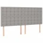 Box spring bed with light gray fabric mattress 180x200 cm by vidaXL, Beds and slatted bases - Ref: Foro24-3131769, Price: 602...