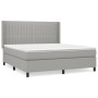 Boxspringbett mit hellgrauer Stoffmatratze 180x200 cm von vidaXL, Betten und Lattenroste - Ref: Foro24-3131609, Preis: 605,05...