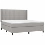Boxspringbett mit hellgrauer Stoffmatratze 180x200 cm von vidaXL, Betten und Lattenroste - Ref: Foro24-3131609, Preis: 605,05...