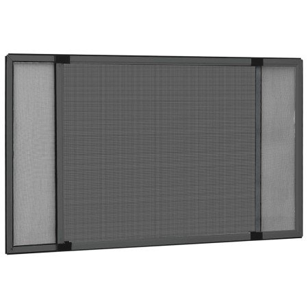 Mosquitera extensible de ventanas gris antracita (75-143)x50 cm