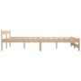 Estructura de cama sin colchón madera maciza de pino 120x200 cm