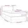 Box spring bed with black synthetic leather mattress 90x190 cm by vidaXL, Beds and slatted bases - Ref: Foro24-3130813, Price...