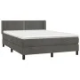 Cama box spring con colchón terciopelo gris oscuro 140x200 cm de vidaXL, Camas y somieres - Ref: Foro24-3130902, Precio: 415,...