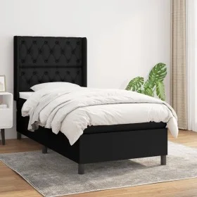 Box spring bed with black fabric mattress 80x200 cm by vidaXL, Beds and slatted bases - Ref: Foro24-3131627, Price: 337,98 €,...