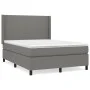 Box spring bed with dark gray fabric mattress 140x200 cm by vidaXL, Beds and slatted bases - Ref: Foro24-3131274, Price: 503,...
