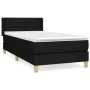 Box spring bed with black fabric mattress 90x200 cm by vidaXL, Beds and slatted bases - Ref: Foro24-3130323, Price: 291,23 €,...