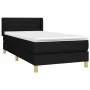 Box spring bed with black fabric mattress 90x200 cm by vidaXL, Beds and slatted bases - Ref: Foro24-3130323, Price: 291,23 €,...