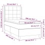Boxspringbett mit dunkelgrauer Stoffmatratze 90x200 cm von vidaXL, Betten und Lattenroste - Ref: Foro24-3131402, Preis: 375,0...