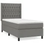 Box spring bed with dark gray fabric mattress 90x200 cm by vidaXL, Beds and slatted bases - Ref: Foro24-3131642, Price: 375,7...