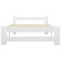 Estructura de cama sin colchón madera de pino blanco 100x200 cm