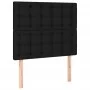 Box spring bed with black fabric mattress 90x200 cm by vidaXL, Beds and slatted bases - Ref: Foro24-3131723, Price: 352,93 €,...