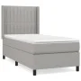 Box spring bed with light gray fabric mattress 90x190 cm by vidaXL, Beds and slatted bases - Ref: Foro24-3131553, Price: 316,...
