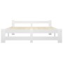 Estructura de cama sin colchón madera de pino blanco 180x200 cm