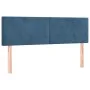 Cama box spring con colchón terciopelo azul oscuro 140x200 cm de vidaXL, Camas y somieres - Ref: Foro24-3130845, Precio: 419,...