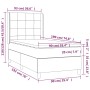 Boxspringbett mit hellgrauer Stoffmatratze 90x190 cm von vidaXL, Betten und Lattenroste - Ref: Foro24-3131393, Preis: 326,78 ...