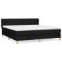 Boxspringbett mit schwarzer Stoffmatratze 160x200 cm von vidaXL, Betten und Lattenroste - Ref: Foro24-3130123, Preis: 505,66 ...