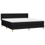 Boxspringbett mit schwarzer Stoffmatratze 160x200 cm von vidaXL, Betten und Lattenroste - Ref: Foro24-3130123, Preis: 505,66 ...