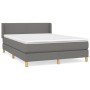 Boxspringbett mit dunkelgrauer Stoffmatratze 140x190 cm von vidaXL, Betten und Lattenroste - Ref: Foro24-3130106, Preis: 497,...