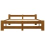 Estructura cama sin colchón madera pino marrón miel 120x200 cm