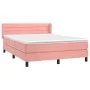 Boxspringbett mit rosa Samtmatratze 140x200 cm von vidaXL, Betten und Lattenroste - Ref: Foro24-3131026, Preis: 410,78 €, Rab...