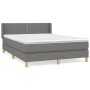 Boxspringbett mit dunkelgrauer Stoffmatratze 140x190 cm von vidaXL, Betten und Lattenroste - Ref: Foro24-3130186, Preis: 473,...