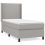 Box spring bed with light gray fabric mattress 90x190 cm by vidaXL, Beds and slatted bases - Ref: Foro24-3131233, Price: 332,...