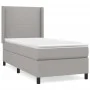 Box spring bed with light gray fabric mattress 90x190 cm by vidaXL, Beds and slatted bases - Ref: Foro24-3131233, Price: 319,...