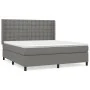 Box spring bed with dark gray fabric mattress 180x200 cm by vidaXL, Beds and slatted bases - Ref: Foro24-3131770, Price: 649,...