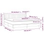 Boxspringbett mit hellgrauer Samtmatratze 160x200 cm von vidaXL, Betten und Lattenroste - Ref: Foro24-3131087, Preis: 491,04 ...