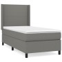 Box spring bed with dark gray fabric mattress 100x200 cm by vidaXL, Beds and slatted bases - Ref: Foro24-3131250, Price: 376,...