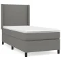 Box spring bed with dark gray fabric mattress 100x200 cm by vidaXL, Beds and slatted bases - Ref: Foro24-3131250, Price: 369,...
